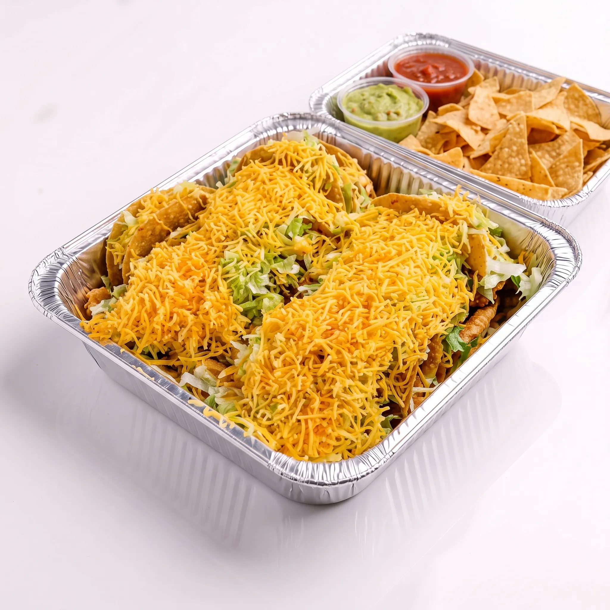 Crispy taco kit catering tray
